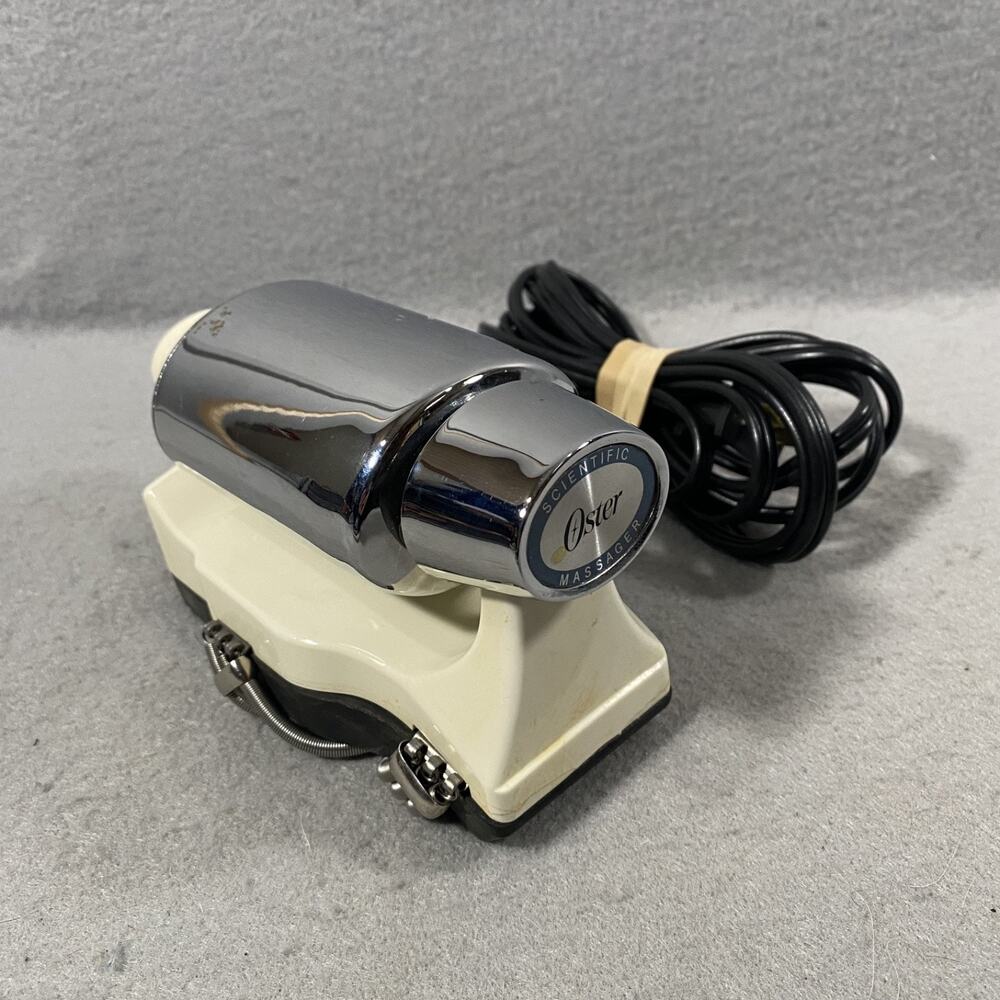 Vintage Oster Scientific Massager 146-11A Chrome Variable Speed Made in USA